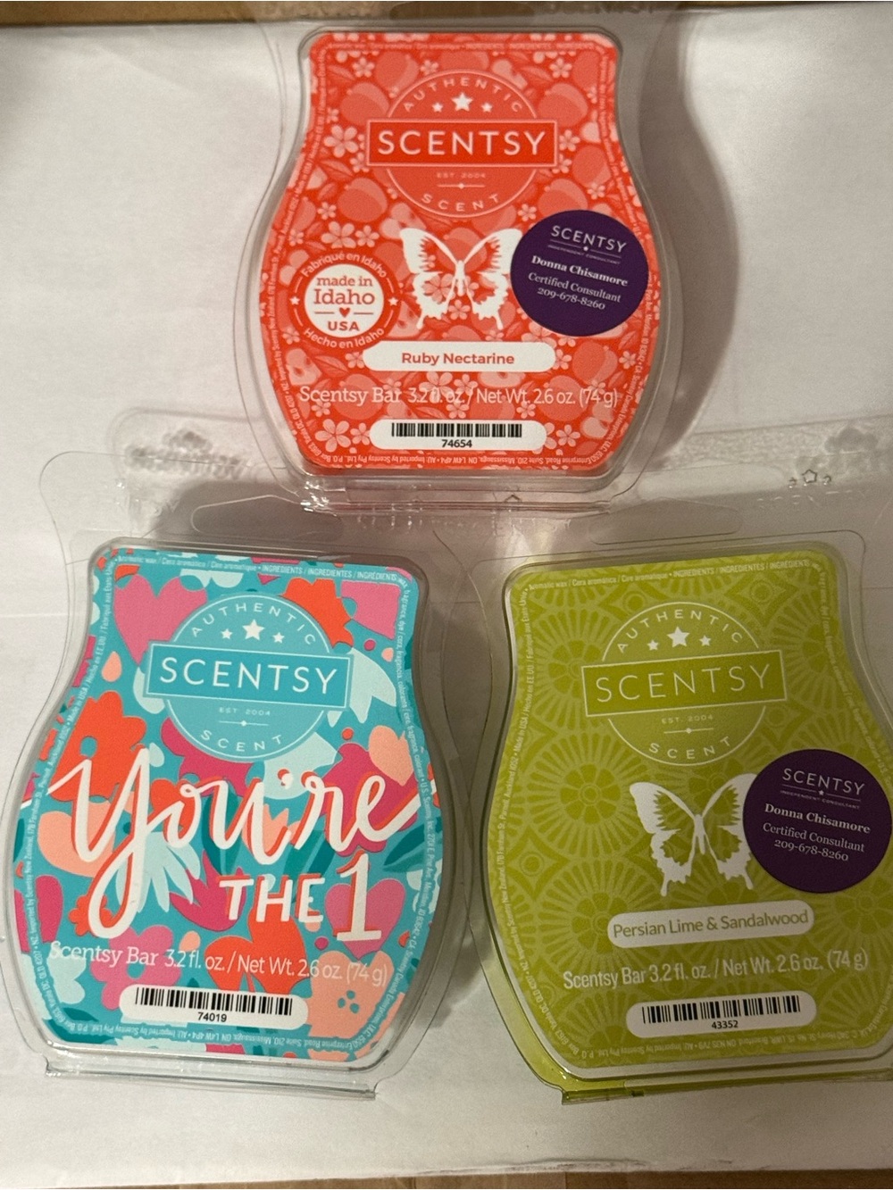 Scentsy Wax Bar Trio -  NEW
